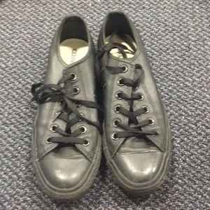 Leather converse